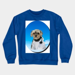 Funy doctor dog Crewneck Sweatshirt